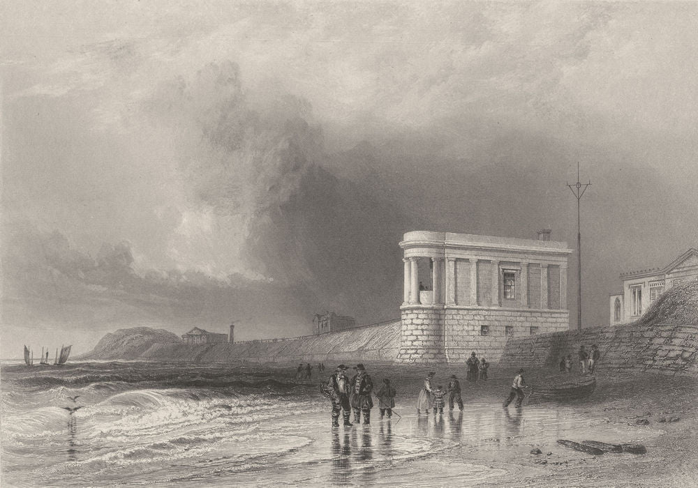 LANCASHIRE. The Sands at Southport. (Bartlett/Finden) 1842 old antique print